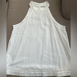 Cloth and Stone white sleeveless top with halter neck. Size medium.